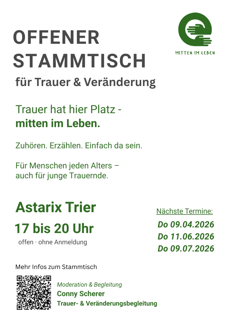 Plakat offener Stammtisch